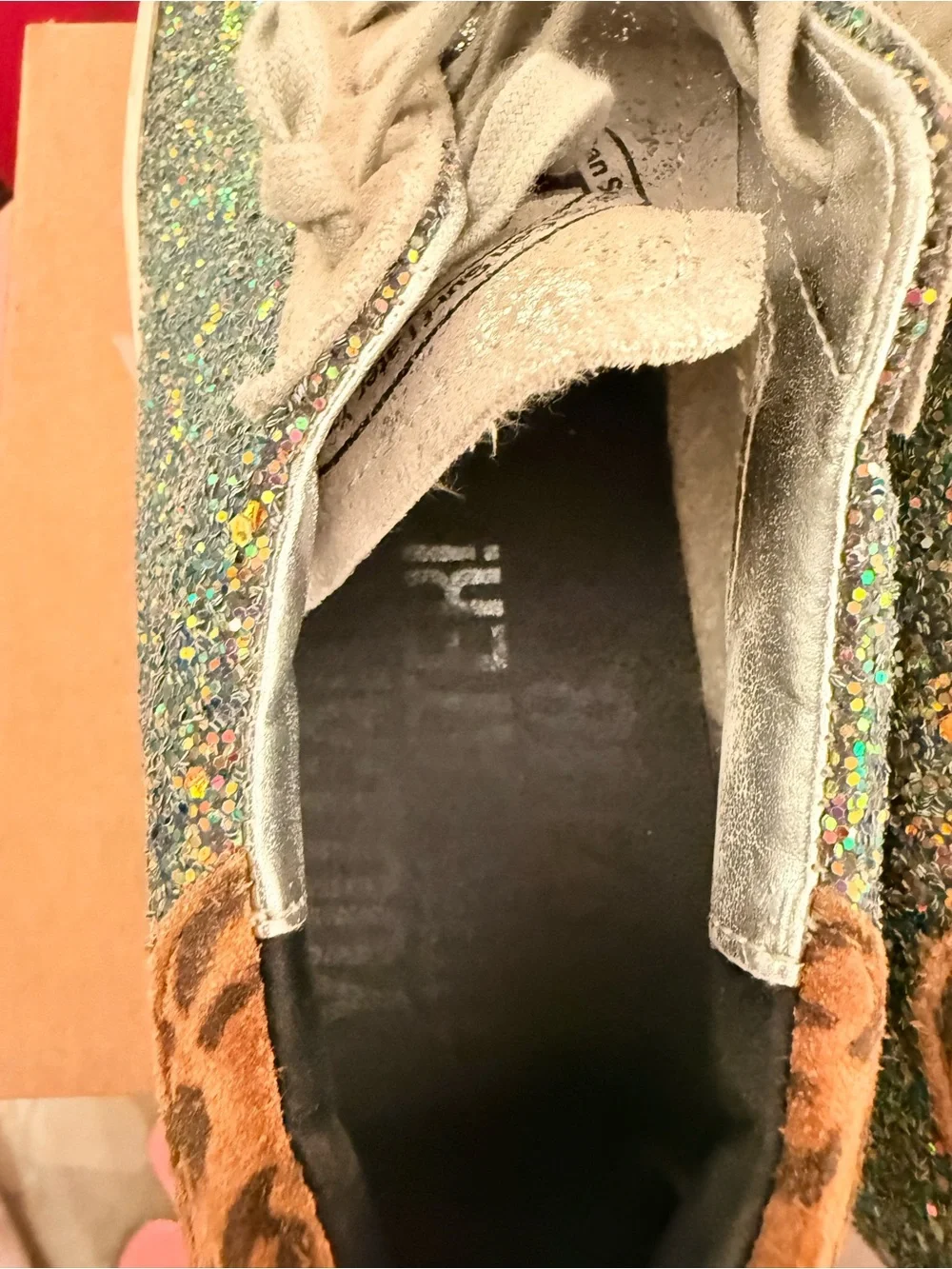 P448 Glitter Low-Top Sneakers in Multi-Color - Picture 4 of 11